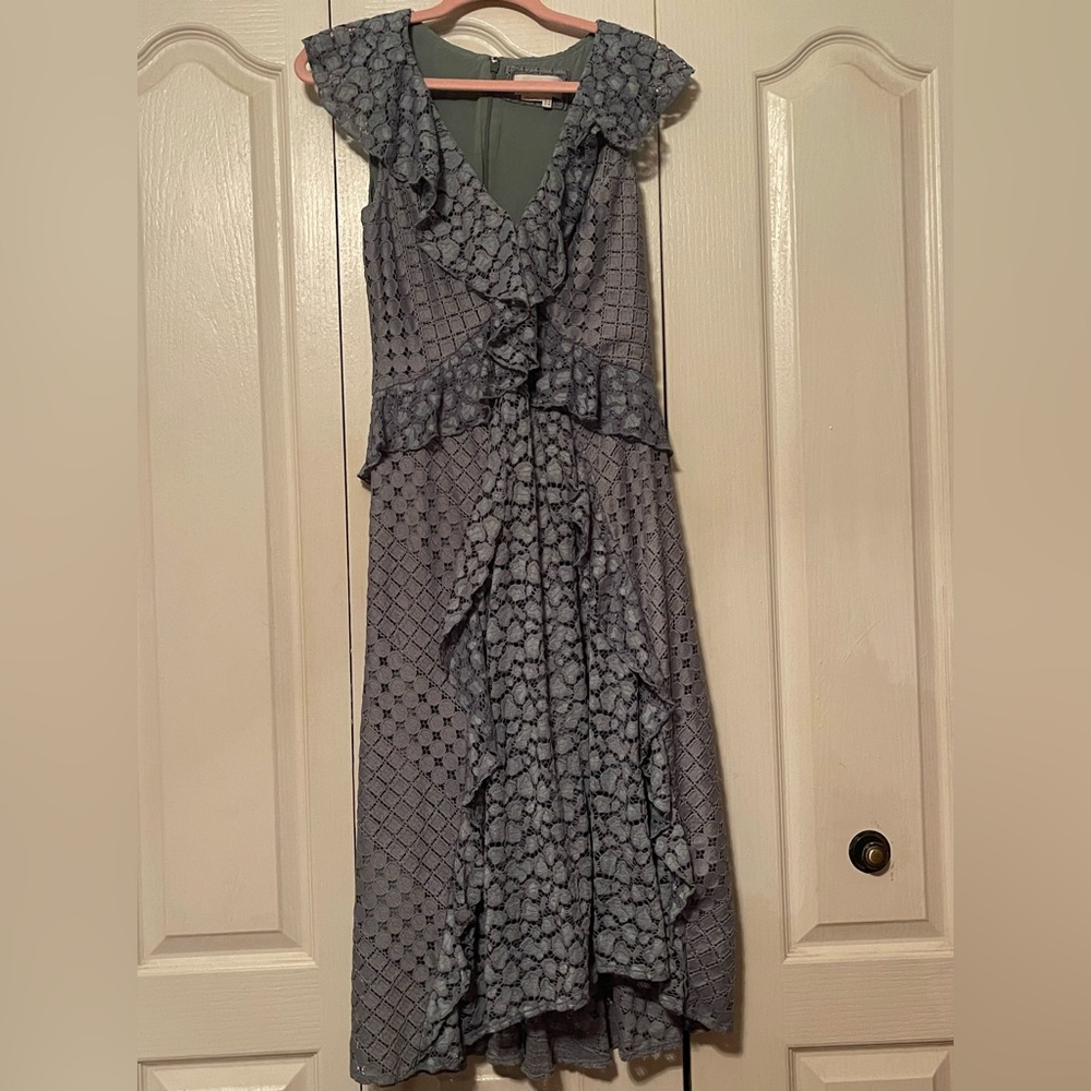 Antoinette Ruffled Midi Dress By Anthropologie